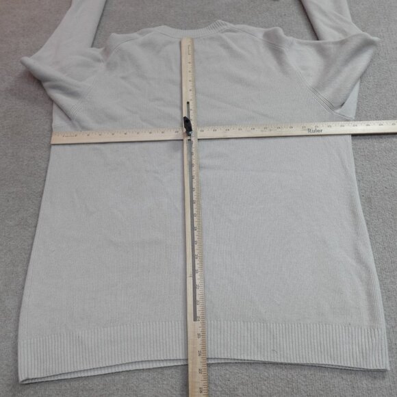 Nadaam Sweater Large Beige Crewneck Wool Cashmere Blend - Picture 5 of 8